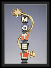 Load image into Gallery viewer, Vintage Motel Sign  - Framed Print