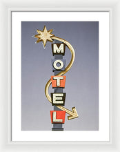 Load image into Gallery viewer, Vintage Motel Sign  - Framed Print