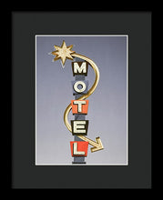 Load image into Gallery viewer, Vintage Motel Sign  - Framed Print