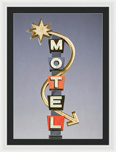 Load image into Gallery viewer, Vintage Motel Sign  - Framed Print