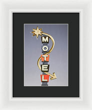 Load image into Gallery viewer, Vintage Motel Sign  - Framed Print