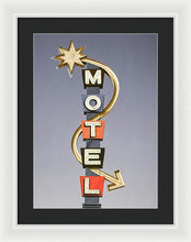 Load image into Gallery viewer, Vintage Motel Sign  - Framed Print