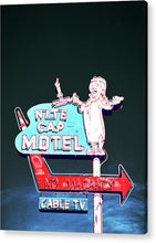 Load image into Gallery viewer, Vintage Motel Sign - Nite Cap - Acrylic Print