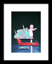 Load image into Gallery viewer, Vintage Motel Sign - Nite Cap - Framed Print