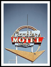 Load image into Gallery viewer, Vintage Motel Sign - Rambler - Framed Print