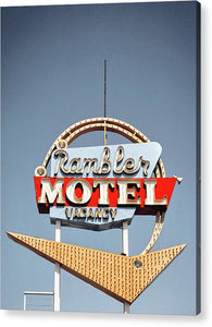 Vintage Motel Sign - Rambler - Acrylic Print