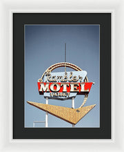 Load image into Gallery viewer, Vintage Motel Sign - Rambler - Framed Print