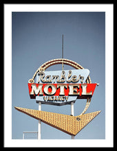 Load image into Gallery viewer, Vintage Motel Sign - Rambler - Framed Print