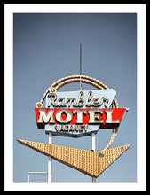 Load image into Gallery viewer, Vintage Motel Sign - Rambler - Framed Print