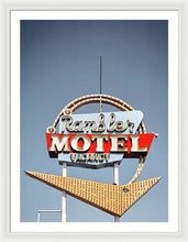 Load image into Gallery viewer, Vintage Motel Sign - Rambler - Framed Print