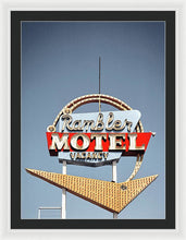 Load image into Gallery viewer, Vintage Motel Sign - Rambler - Framed Print