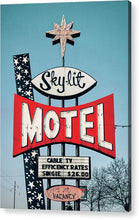 Load image into Gallery viewer, Vintage Motel Sign - Sky Lit - Acrylic Print