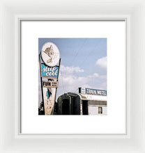 Load image into Gallery viewer, Vintage Motel Sign - Sleep Cool - Framed Print