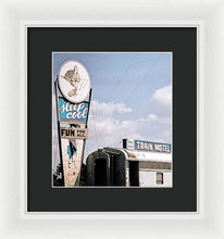 Load image into Gallery viewer, Vintage Motel Sign - Sleep Cool - Framed Print