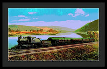 Load image into Gallery viewer, Vintage Scenic View - Black Diamond Train - Framed Print