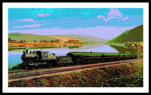 Load image into Gallery viewer, Vintage Scenic View - Black Diamond Train - Framed Print