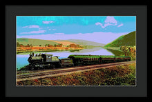 Load image into Gallery viewer, Vintage Scenic View - Black Diamond Train - Framed Print