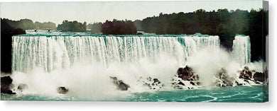 Vintage Scenic View Of Niagra Falls - Canvas Print