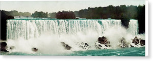 Vintage Scenic View Of Niagra Falls - Canvas Print