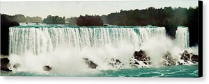 Vintage Scenic View Of Niagra Falls - Canvas Print