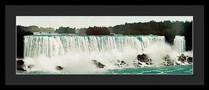 Vintage Scenic View Of Niagra Falls - Framed Print