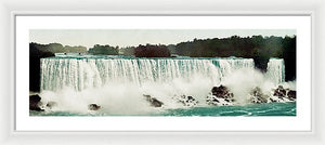 Vintage Scenic View Of Niagra Falls - Framed Print