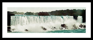 Vintage Scenic View Of Niagra Falls - Framed Print