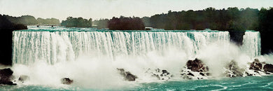 Vintage Scenic View Of Niagra Falls - Art Print