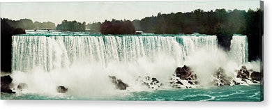 Vintage Scenic View Of Niagra Falls - Acrylic Print