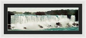 Vintage Scenic View Of Niagra Falls - Framed Print