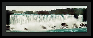 Vintage Scenic View Of Niagra Falls - Framed Print