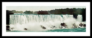 Vintage Scenic View Of Niagra Falls - Framed Print