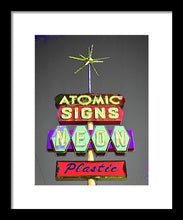 Load image into Gallery viewer, Vintage Sign - Atomic Signs - Framed Print