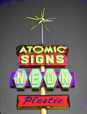 Vintage Sign - Atomic Signs - Art Print