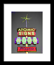 Load image into Gallery viewer, Vintage Sign - Atomic Signs - Framed Print