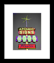 Load image into Gallery viewer, Vintage Sign - Atomic Signs - Framed Print