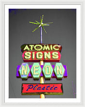 Load image into Gallery viewer, Vintage Sign - Atomic Signs - Framed Print