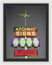 Load image into Gallery viewer, Vintage Sign - Atomic Signs - Framed Print