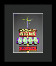 Load image into Gallery viewer, Vintage Sign - Atomic Signs - Framed Print