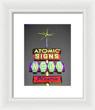 Load image into Gallery viewer, Vintage Sign - Atomic Signs - Framed Print