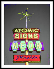 Load image into Gallery viewer, Vintage Sign - Atomic Signs - Framed Print