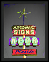 Load image into Gallery viewer, Vintage Sign - Atomic Signs - Framed Print