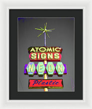 Load image into Gallery viewer, Vintage Sign - Atomic Signs - Framed Print