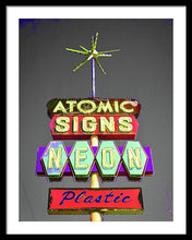 Load image into Gallery viewer, Vintage Sign - Atomic Signs - Framed Print