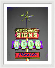 Load image into Gallery viewer, Vintage Sign - Atomic Signs - Framed Print