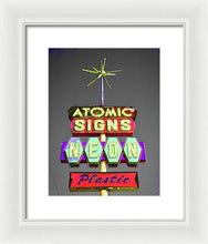 Load image into Gallery viewer, Vintage Sign - Atomic Signs - Framed Print