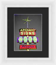 Load image into Gallery viewer, Vintage Sign - Atomic Signs - Framed Print