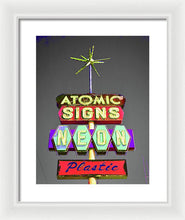 Load image into Gallery viewer, Vintage Sign - Atomic Signs - Framed Print