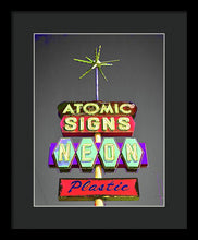 Load image into Gallery viewer, Vintage Sign - Atomic Signs - Framed Print