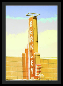 Vintage Sign - Berkley - Framed Print